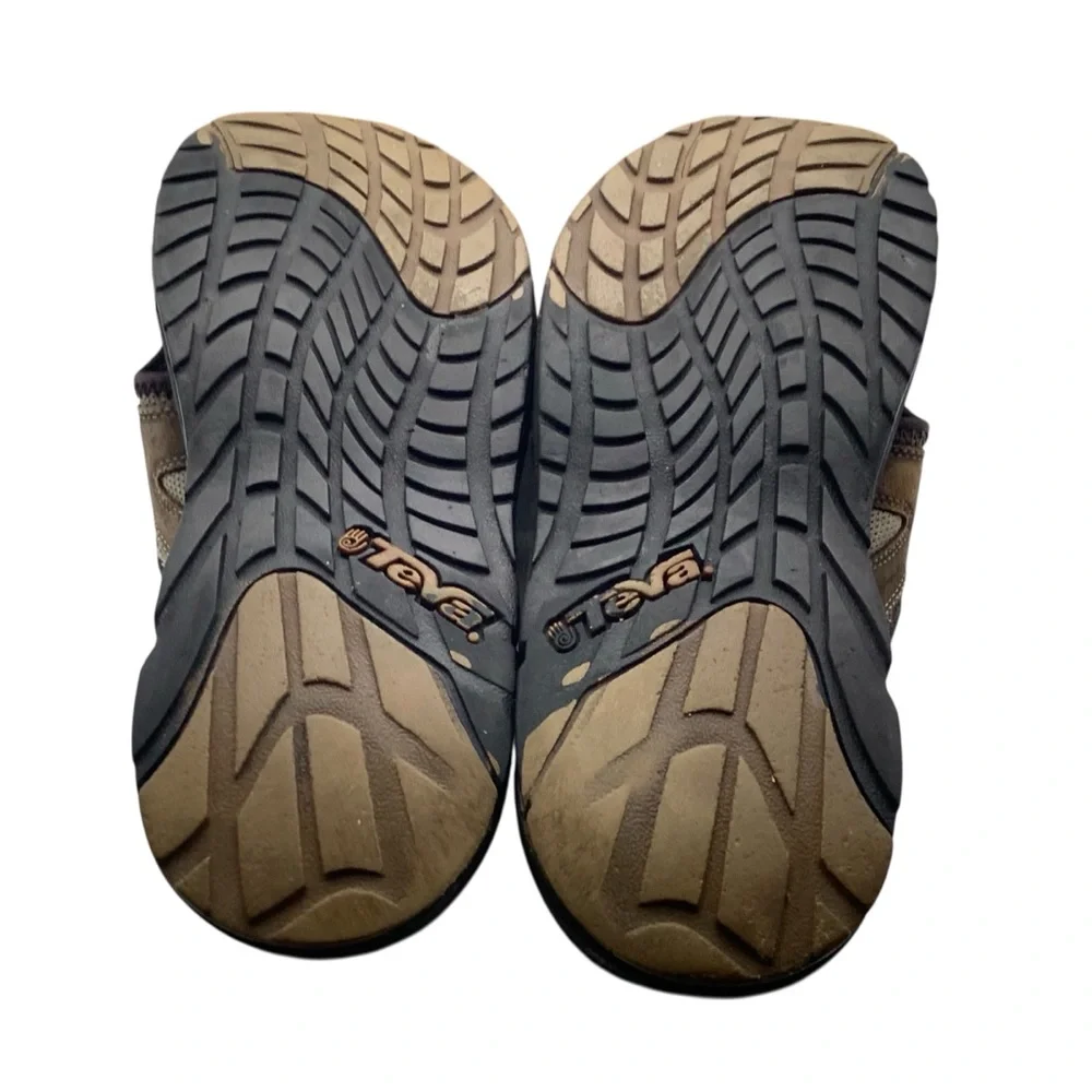 Teva Brown and‎ Black Sandals size 12